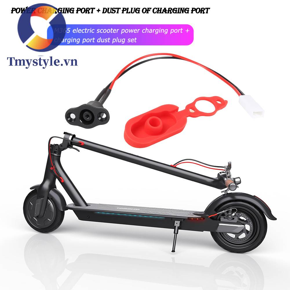 Dây Cáp Sạc + Vỏ Bọc Cổng Sạc Cho Xe Điện M365