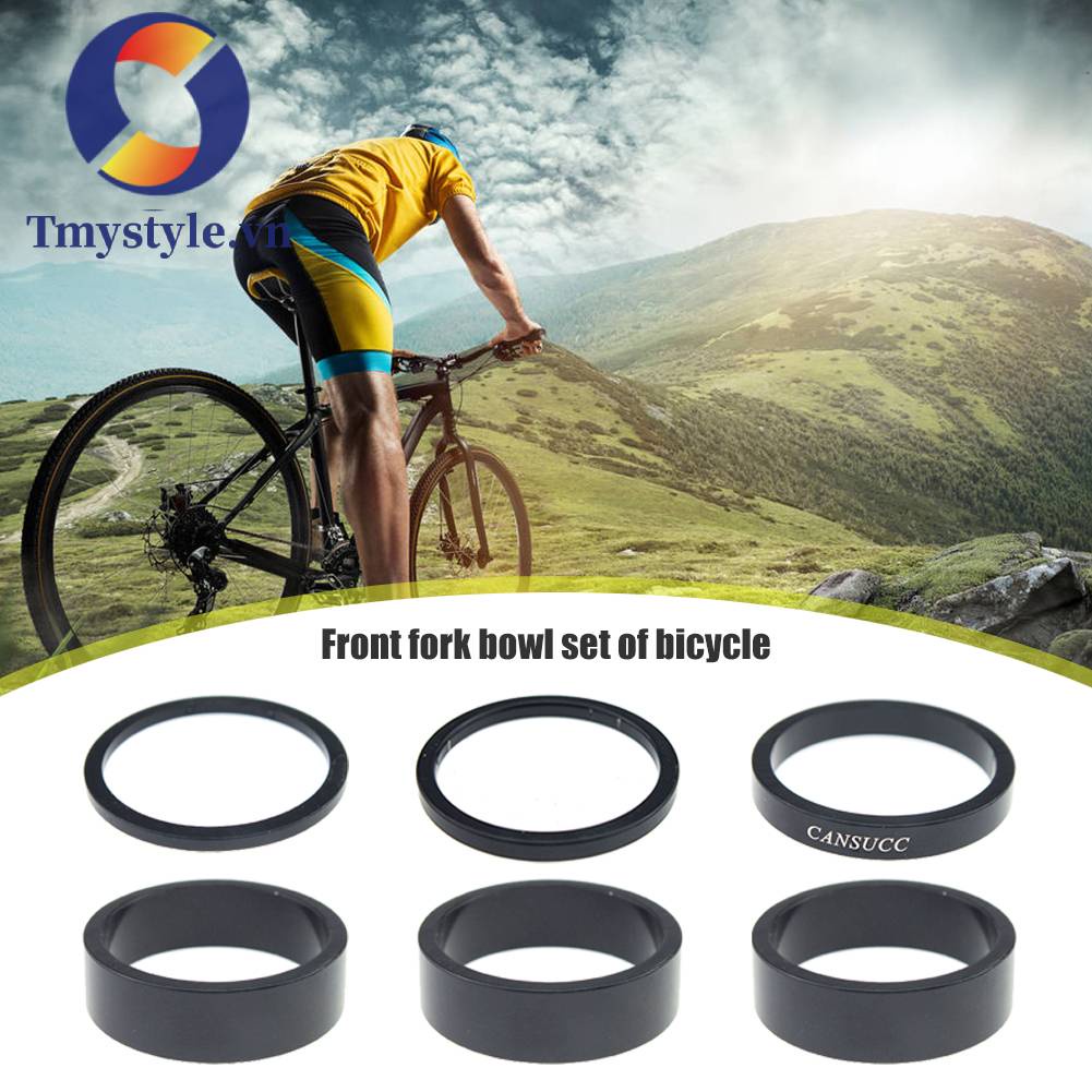 Set 6 Vòng Đệm Phuộc Trước 2 / 3 / 5 / 10mm Chuyên Dụng Cho Xe Đạp