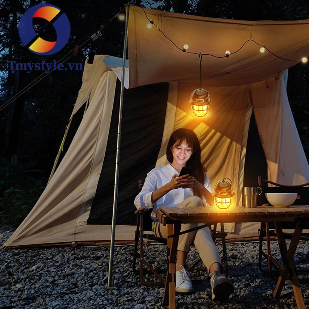 Đèn LED Cắm Trại 200LM Phong Cách Vintage