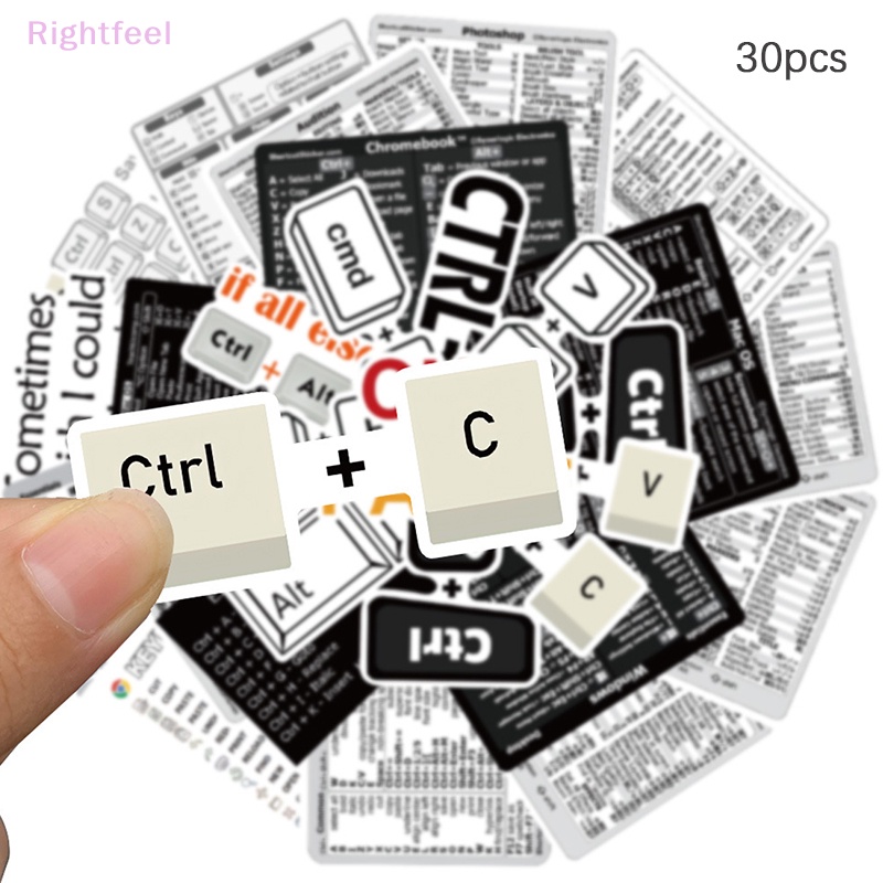 Set 30 Sticker Dán Bàn Phím Windows + Word / Excel / Adobe Mới