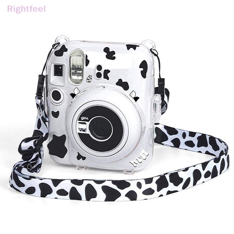 1 Set Túi Đựng Máy Ảnh Instax Mini 12 Trong Suốt Kèm Nhãn Dán Mới