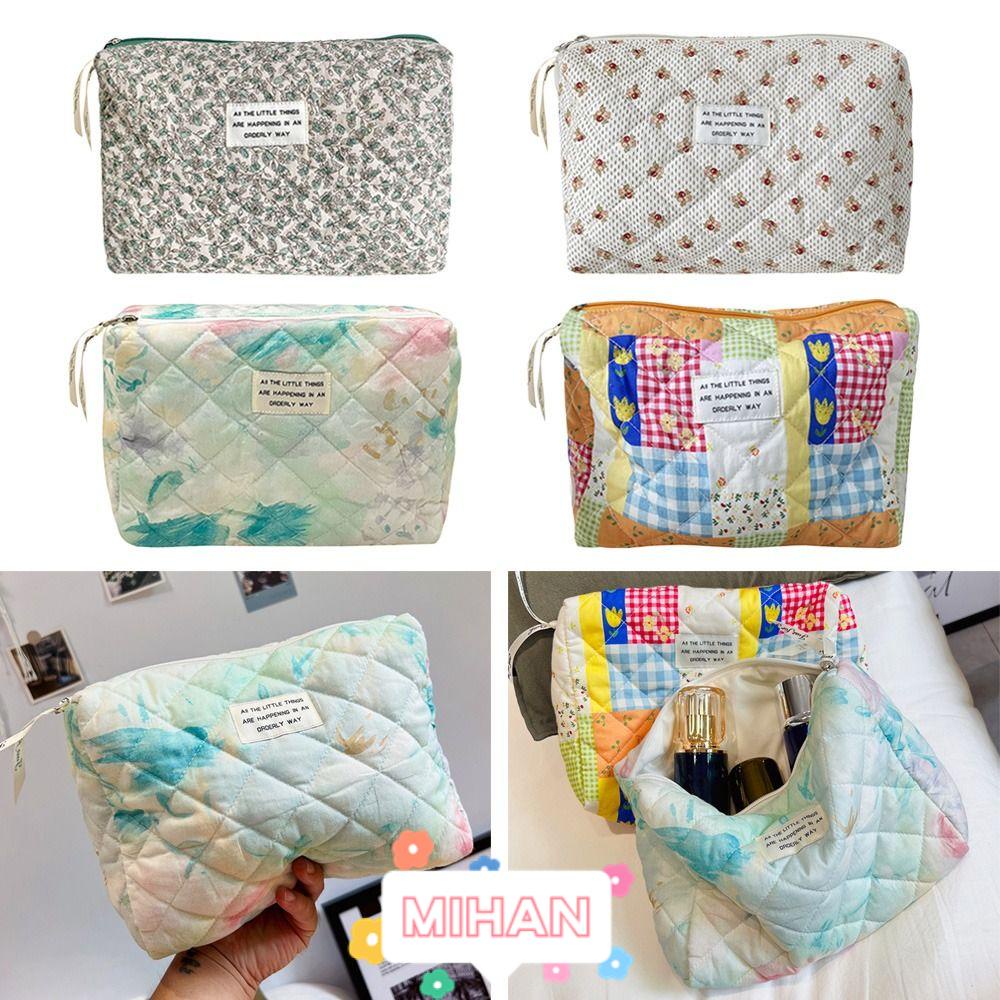 MIHAN1 Túi Đựng Đồ Trang Điểm Chất Liệu Cotton Cao Cấp Dành Cho Nữ