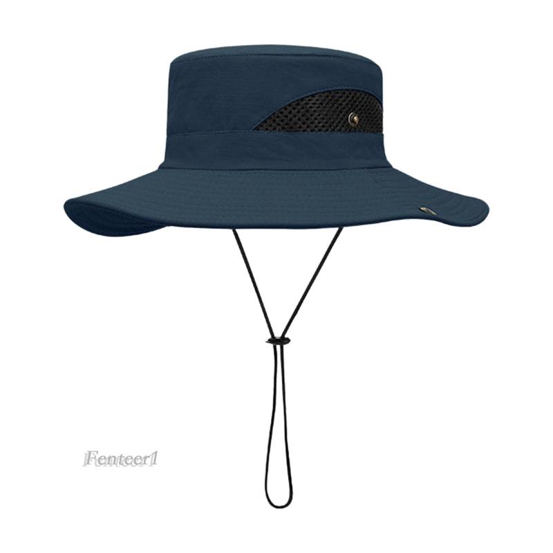 Mũ Bucket Thể Thao Chống Nắng Có Dây Đeo Bảo Vệ Chống Gió Mùa Hè
