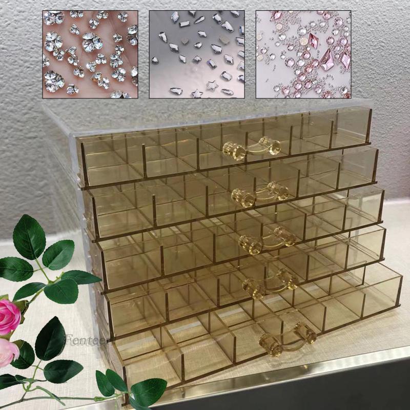 Hộp Đựng Trang Sức Đính Đá Lấp Lánh Ốp