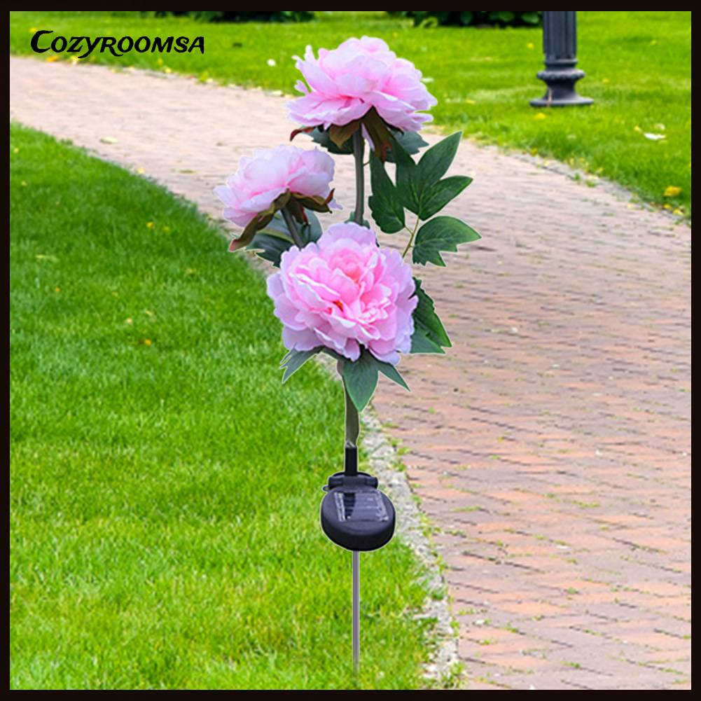 Đèn LED 3 Đầu Hình Hoa Trang Trí Sân Vườn