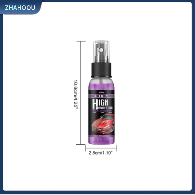 Xịt Phủ Nhanh Chóng Bảo Vệ Vùng Ngoại Thất Xe Hơi 3 Trong 1