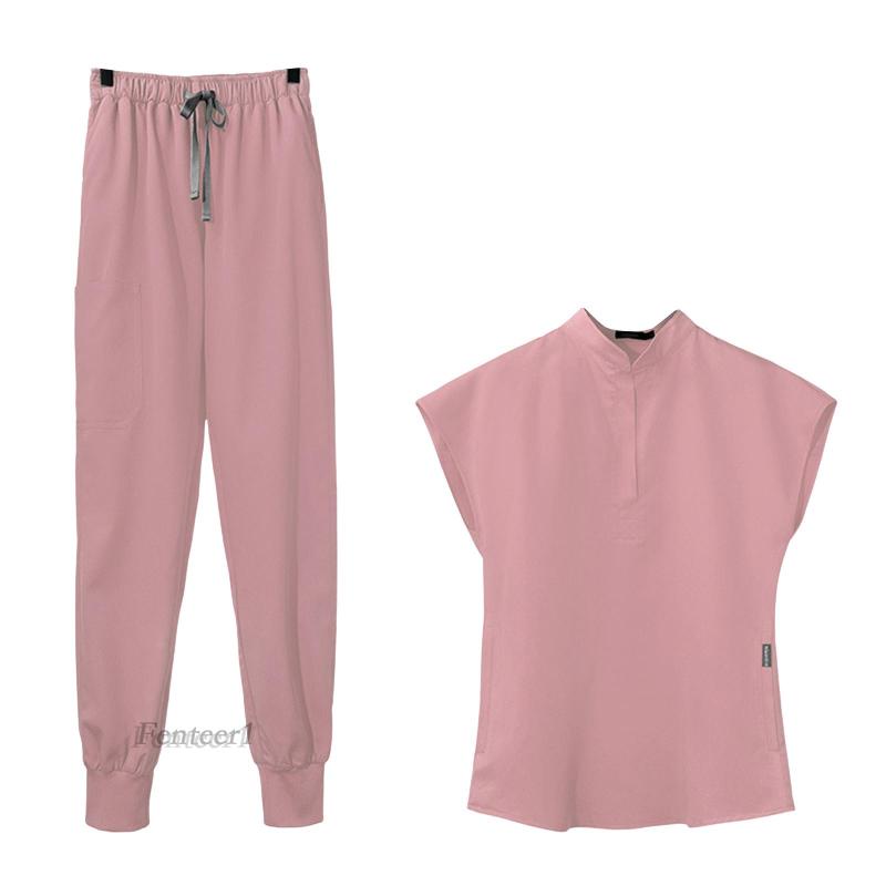 Bộ Đồng Phục Công Sở Áo Cổ Chữ V Tẩy Tế Bào Chết + Quần Dài Thời Trang Cho Nữ