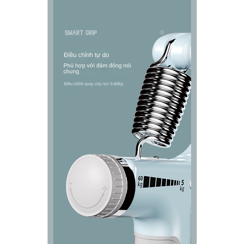 Kìm Bóp Tay, Kìm Tập Cơ Tay, Dụng Cụ Tập Gym Tại Nhà Điều Chỉnh Lực Có Đếm 5-60kg