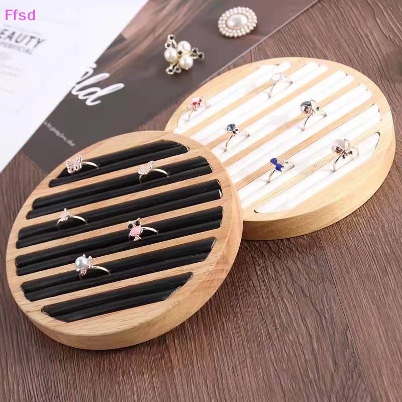 Hộp Tròn Phẳng Trưng Bày Trang Sức Phong Cách Vintage