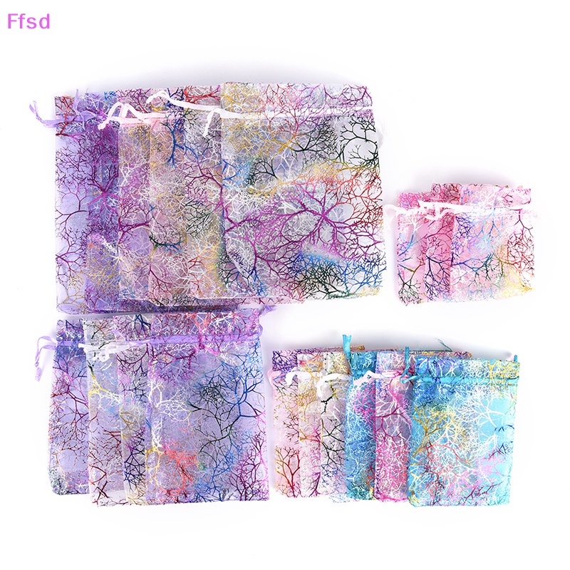 Set 10 Túi Đựng Trang Sức 18 * 13CM Trang Trí Tiệc Cưới