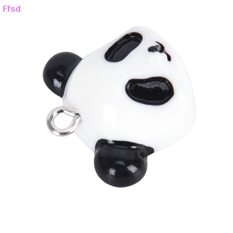 Set 20 Mặt Dây Chuyền Hình Gấu Trúc Bằng Nhựa Resin DIY