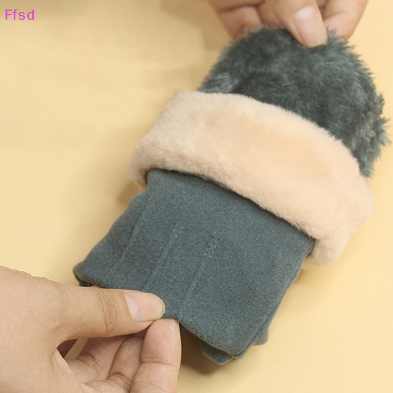 {Ffsd} Găng Tay Thể Thao Nữ Phối Lông Xù Giữ Ấm Mùa Thu Đông Dễ Thương * Bán Chạy