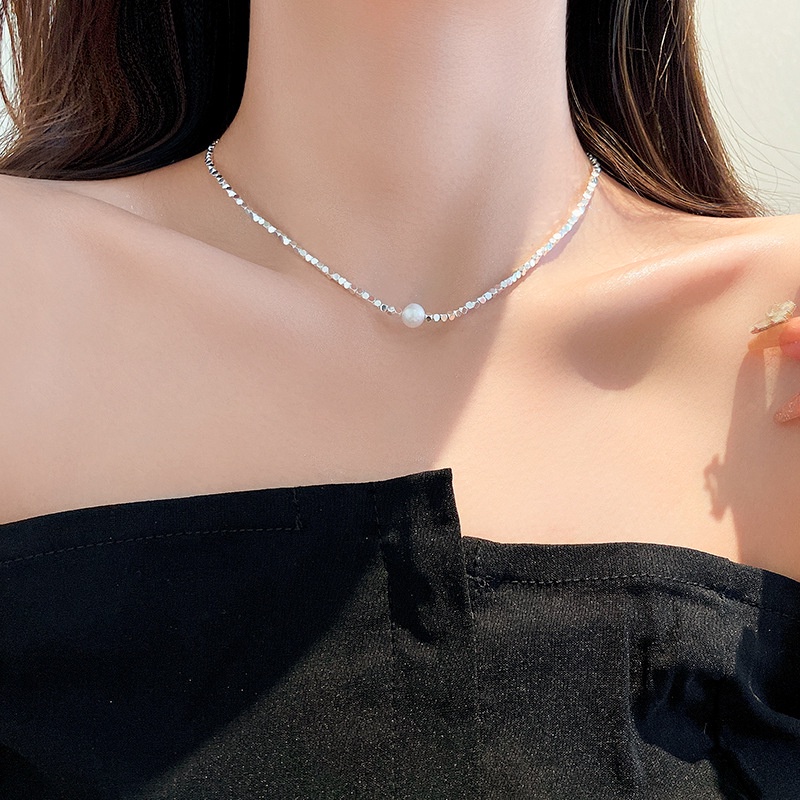 Vòng cổ Ngọc Trai Phong Cách Baroque Thời Trang Cho Nữ