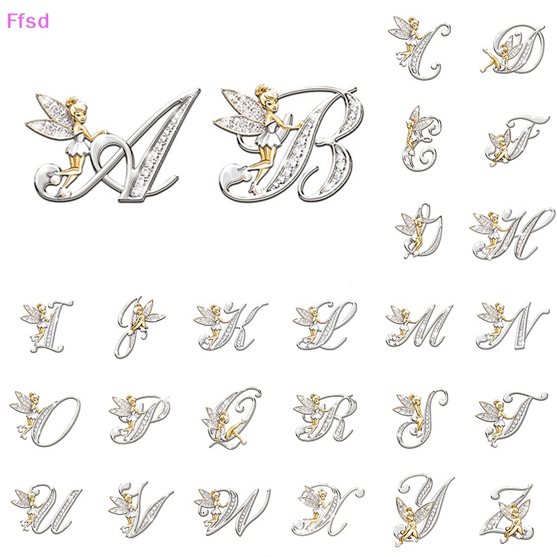 Ghim Cài Áo Kim Loại Hình Chữ Cái Tiếng Anh Pha Lê Mới Cho Nữ Elf * Hàng Bán Chạy *