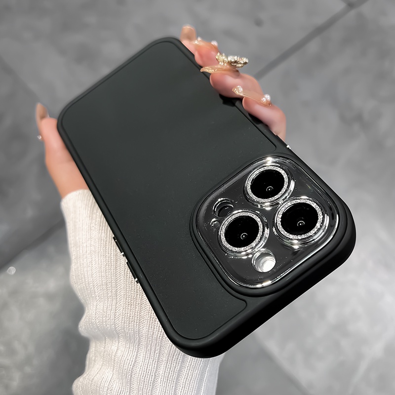 Ốp Điện Thoại Silicon Mềm Chống Sốc Đính Đá Lấp Lánh Sang Trọng Cho Iphone 14 13 12 11 Pro Max