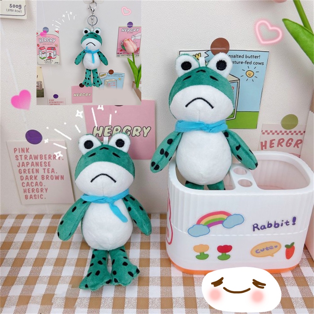 Móc Khóa Ếch Nhồi Bông 19cm Dễ Thương