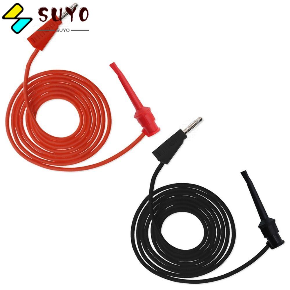 SUYO Set 2 Đầu Nối Mini 100cm PA + Đồng Màu Đỏ + Đen Cho Đồng Hồ Vạn Năng Tự Lắp Ráp