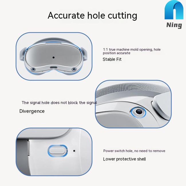 Vỏ Bảo Vệ Kính Thực Tế Ảo Vr Trong Suốt Chống Sốc Cho Pico 4 Host Vr