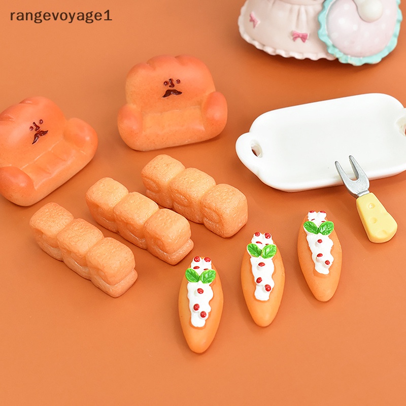 Bánh Mì Đồ Chơi Bằng Nhựa Resin Kích Thước Lớn Trang Trí Nhà Búp Bê DIY [Khoang Tiến 1]