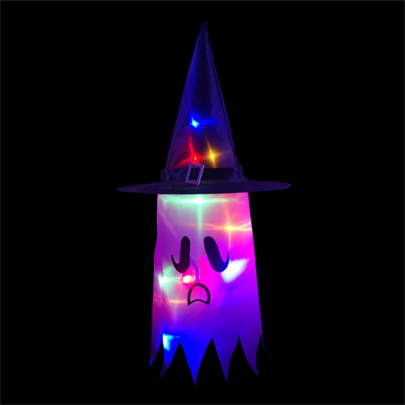 Su Đèn LED Nhấp Nháy Hình Nón Phù Thủy Trang Trí Halloween