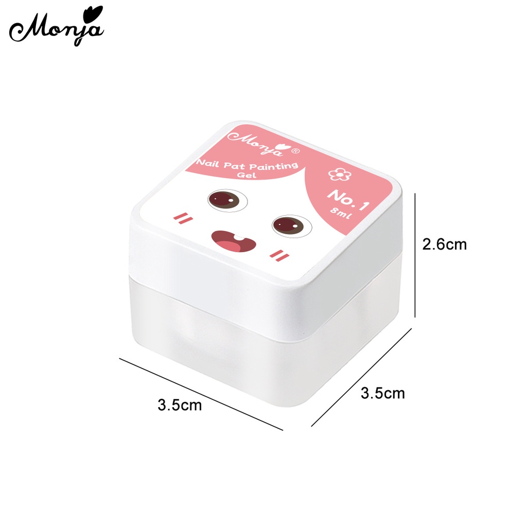Gel Gradient móng tay Sơn Móng tay đánh bóng Monja 9 Màu Gradient 8ml Thay Đổi Màu Sắc DIY