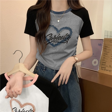 Áo Thun Cotton Tay Ngắn Thiết Kế Dây Rút Màu Sắc Đa Dạng