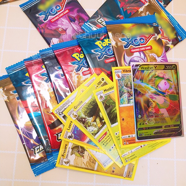Set 10 bịch thẻ bài Pokémon  , combo 70 thẻ bài Pokemon ngẫu nhiên , bộ bài Pokemon giá rẻ  - Phát Huy Hoàng