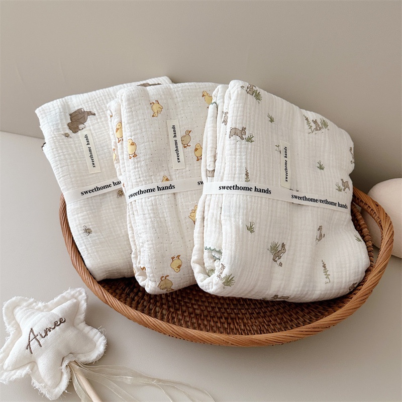 Khăn Tắm cotton Bốn Lớp Mềm Mại Thấm Hút Tốt Cho Bé