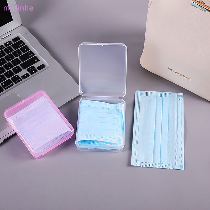 Hộp Đựng Khẩu Trang Trong Suốt Chống Bụi Chống Ẩm Tiện Dụng