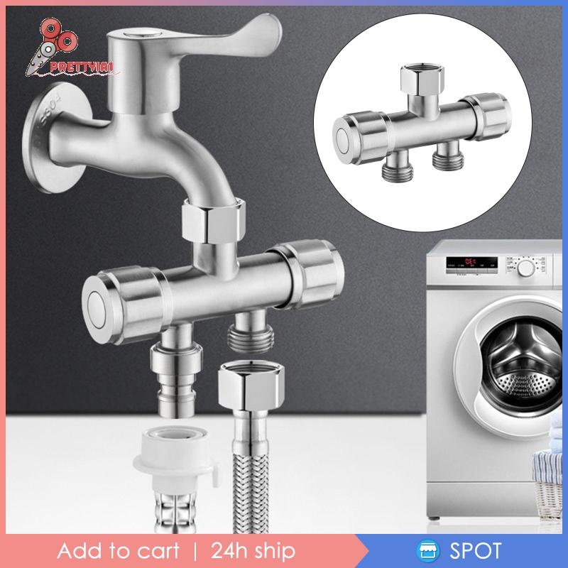 Đầu Nối Vòi Nước Máy Giặt Bằng Thép Không Gỉ Chất Lượng Cao