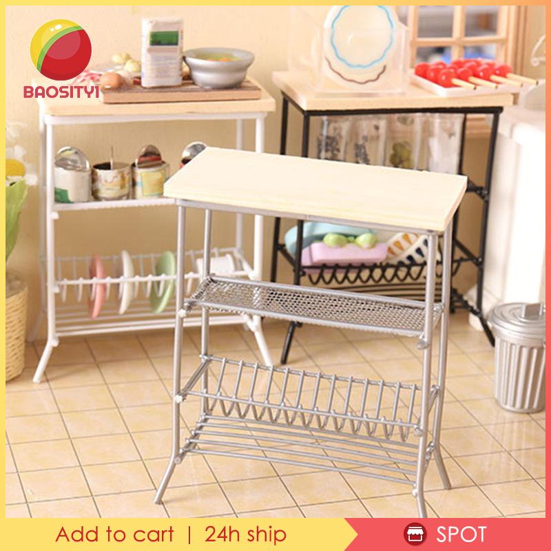 Mô Hình Đồ Dùng Bàn Ăn Màu Trắng Cho Nhà Búp Bê Tỉ Lệ 1 / 12