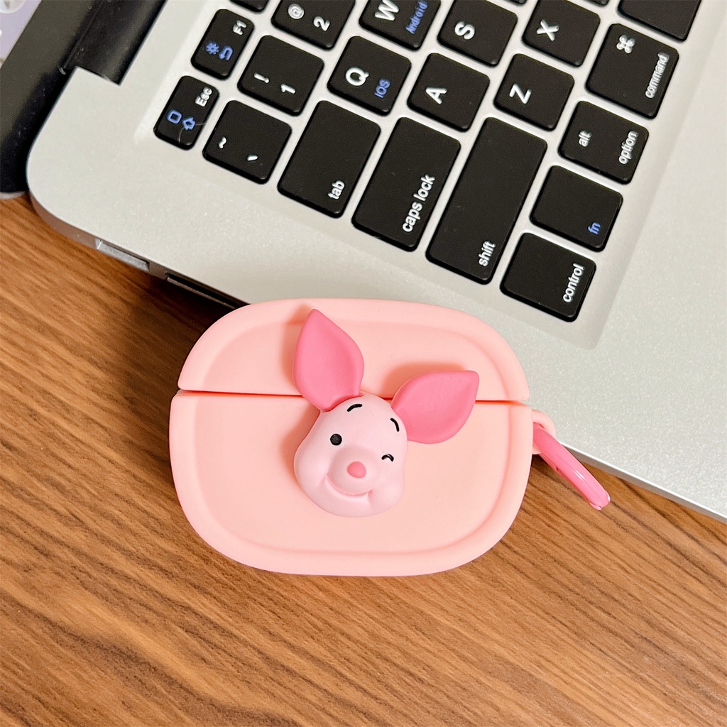Vỏ Bảo Vệ Hộp Sạc Tai Nghe Bluetooth Không Dây AirPods 1 / 2 / 3 Gen Pro2 2022 Bằng Silicon Hình Gấu / Heo / Winnie Màu Kẹo Dễ Thương