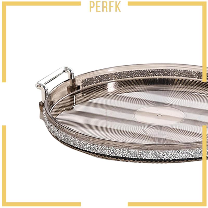 Khay Phục Vụ Thức Ăn Hình Tròn Phong Cách Châu Âu