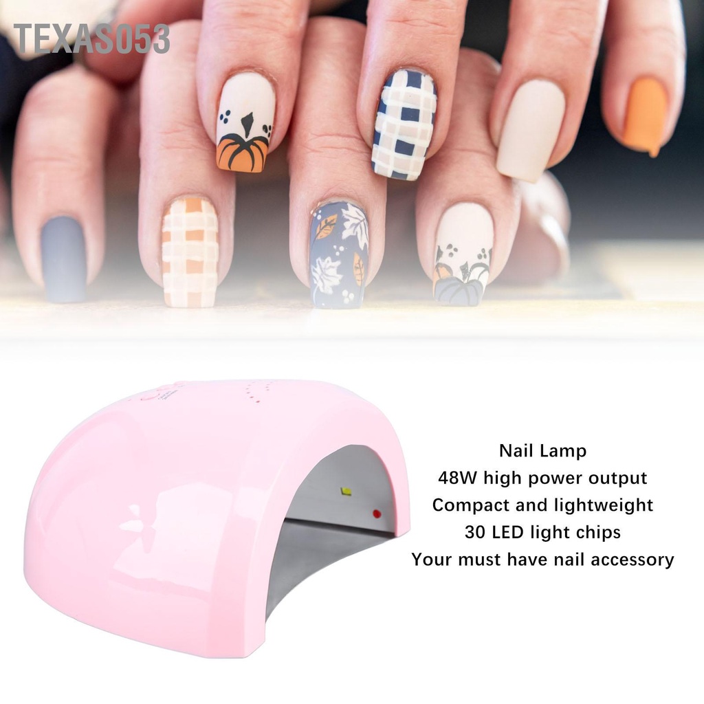 Texas053 Máy sấy móng tay 48W Đèn cực tím LED cảm biến làm Phích cắm Mỹ 110‑270V