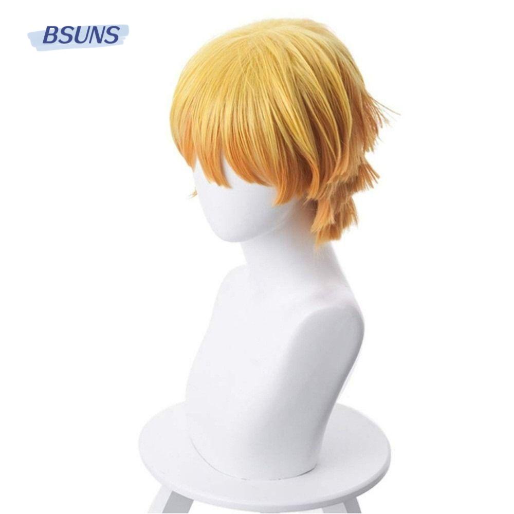 BSUNS Tóc Giả Màu Vàng Hóa Trang Nhân Vật Anime Demon Slayer