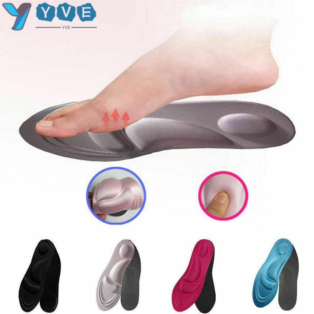 YVE Miếng Lót Giày Thể Thao 4D Thoáng Khí Giảm Đau Cho Nam Nữ