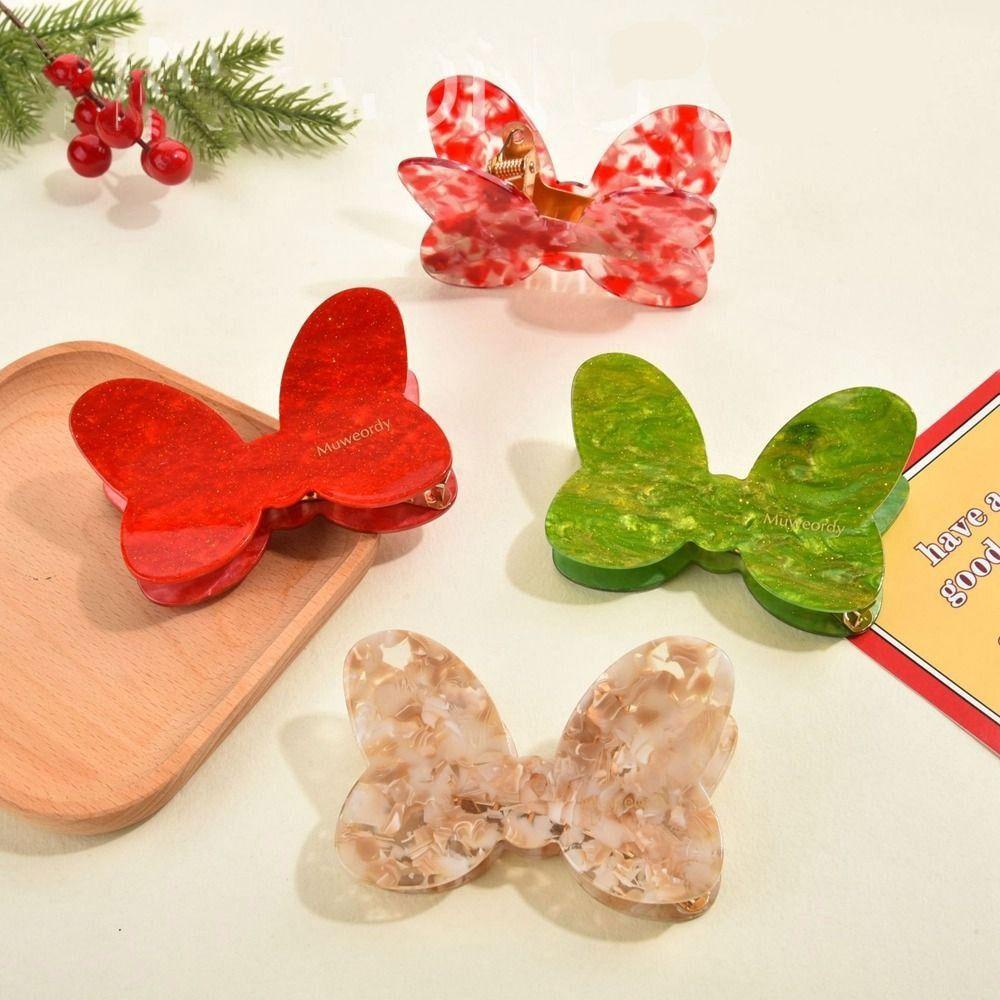 MXMUSTY Kẹp Tóc Nơ Bướm Thời Trang Cho Nữ