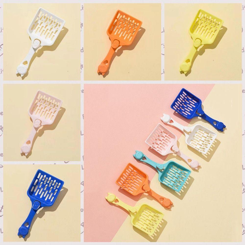 GIOVANNI Xẻng Xúc Cát Bằng Nhựa Màu Sắc Kẹo Ngọt Có Móc Treo Tiện Dụng Cho Mèo Cưng