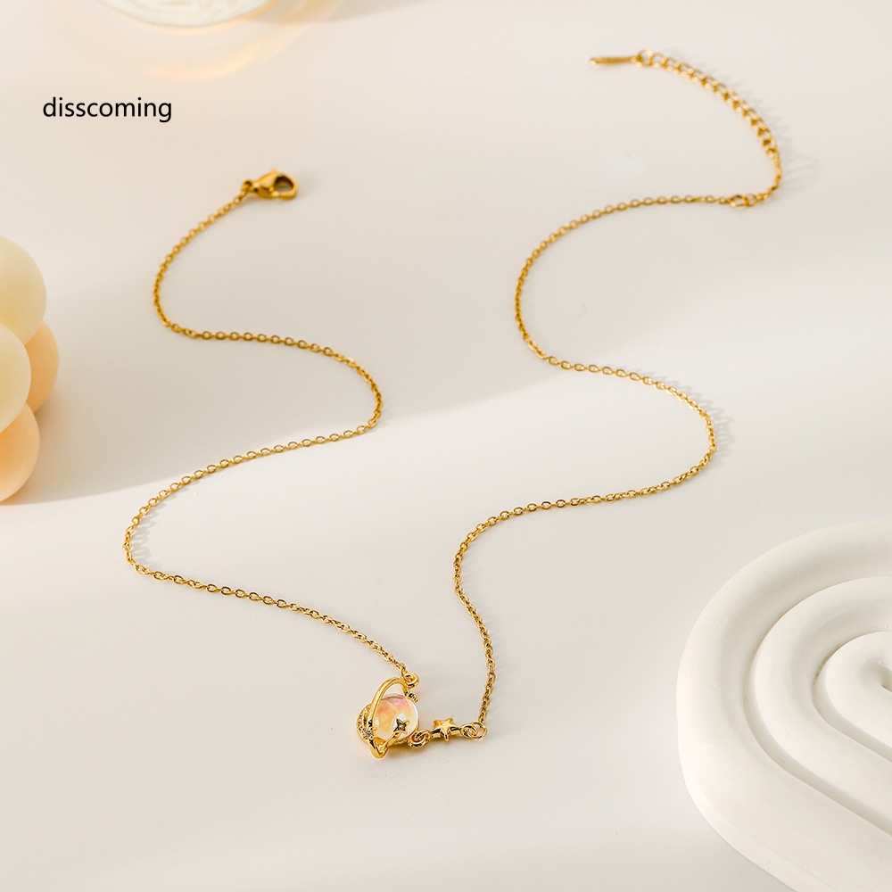 Áo Khoác SL SL Kiểu Dáng Trẻ Trung Năng Động| Vòng cổ Mặt Hình Hành Tinh Đính Đá Mặt Trăng Thời Trang