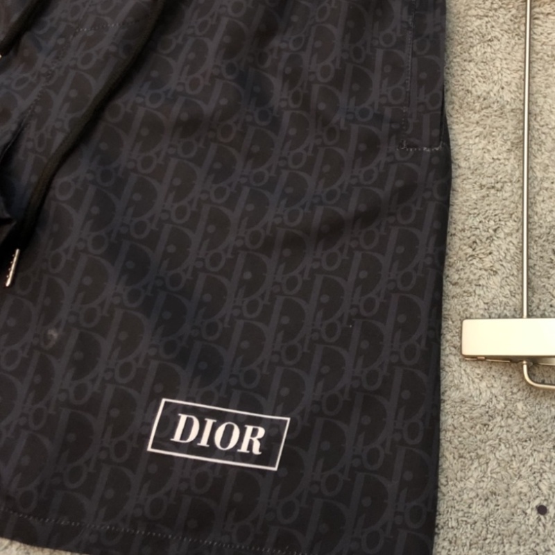 Di-trend Quần Short Đi Biển Vải Dệt Khô Nhanh Đơn Giản Cổ Điển Mới