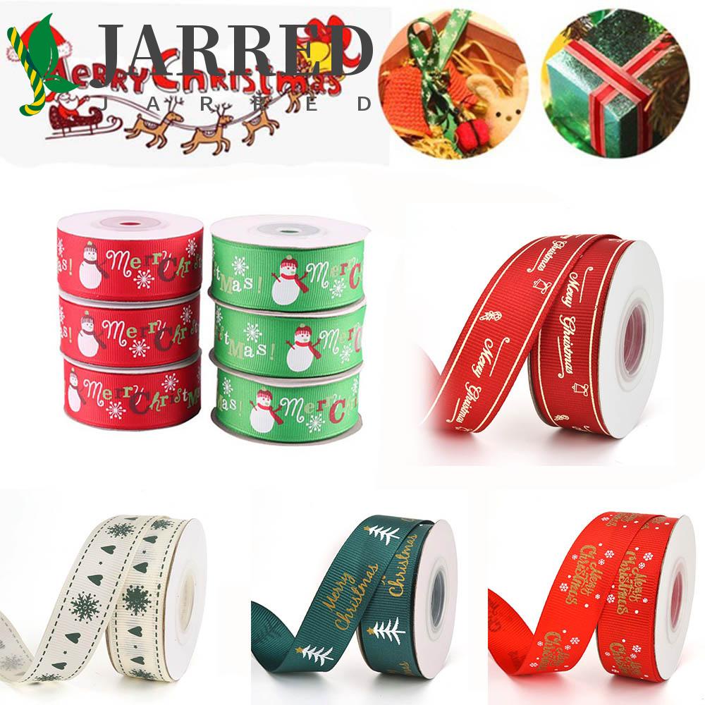 JARRED Cuộn Dây Ruy Băng 2 / 2.5cm Họa Tiết Giáng Sinh