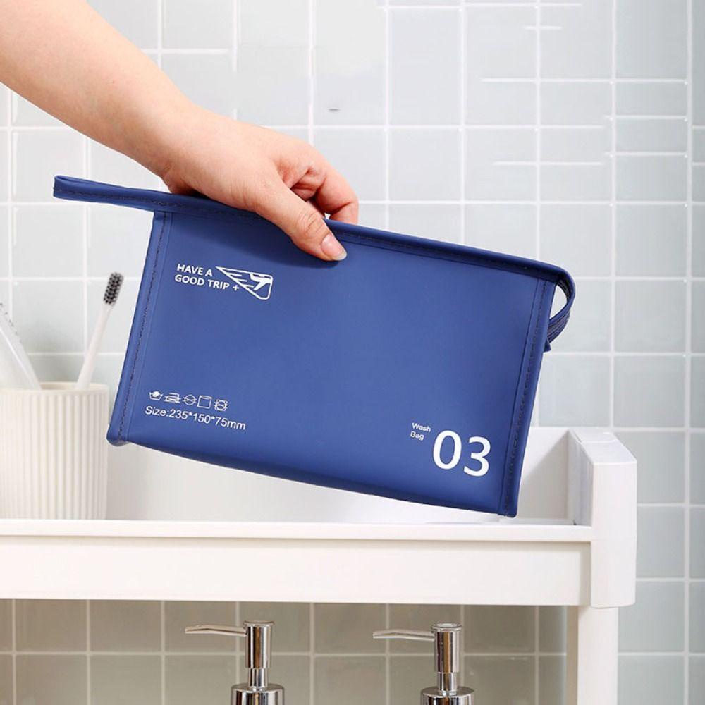 CABEZA Túi Đựng Đồ Trang Điểm Du Lịch Bằng PVC Màu Sắc Xinh Xắn Chống Thấm Nước Sức Chứa Lớn