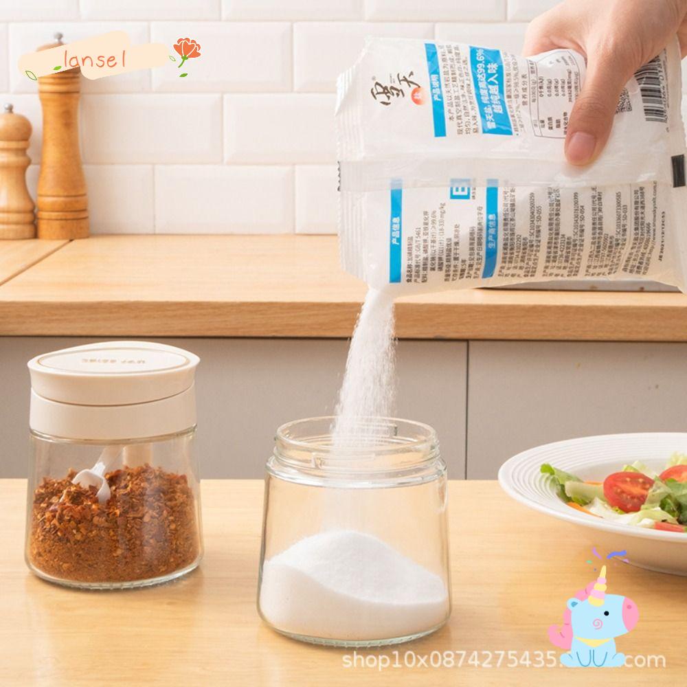 LANSEL Lọ Đựng Gia Vị Bằng Kính Thiết Kế Đơn Giản Tiện Dụng Cho Nhà Bếp