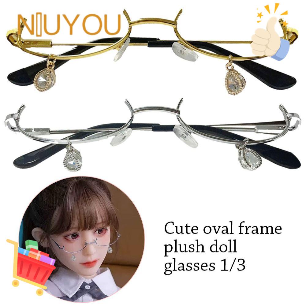 NIUYOU Gọng Kính Hình Trái Tim Dễ Thương Cho Búp Bê BJD 1 / 31 / 4