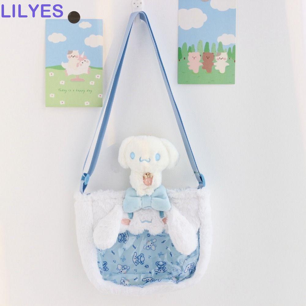 LILYES Túi Đựng Tiền Xu Bằng PVC Trong Suốt Hình Kuromi Melody Hoạt Hình Nhồi Bông Dễ Thương