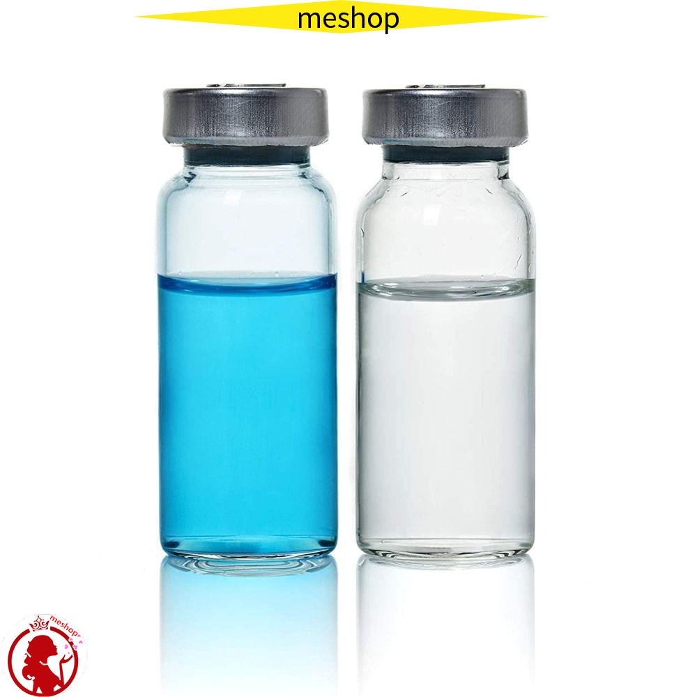 ME Set 10 Chai Thủy Tinh Trong Suốt Đế Cao Su 10ml Kèm Nắp Nhựa Chăm Sóc Da