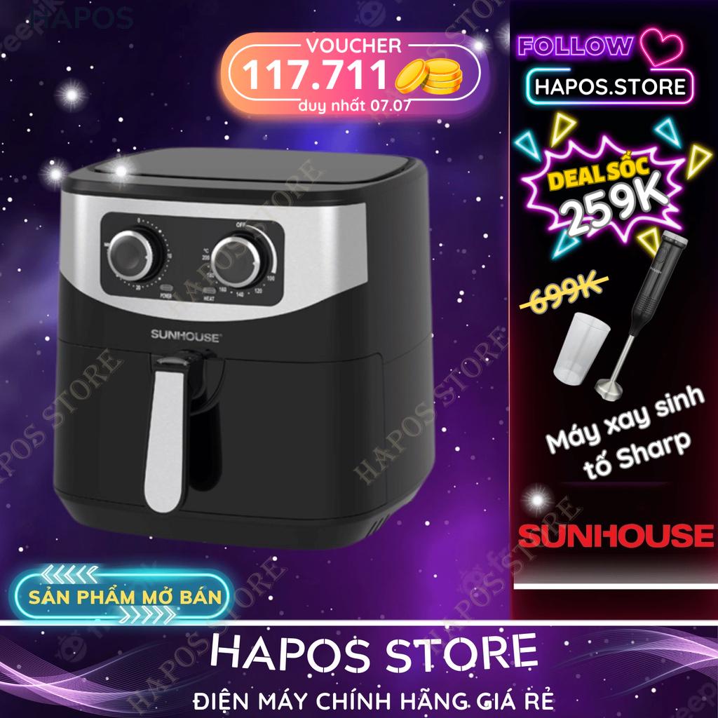 Nồi chiên không dầu Sunhouse SHD4062 - Nồi chiên dung tích 6 lít - HAPOS