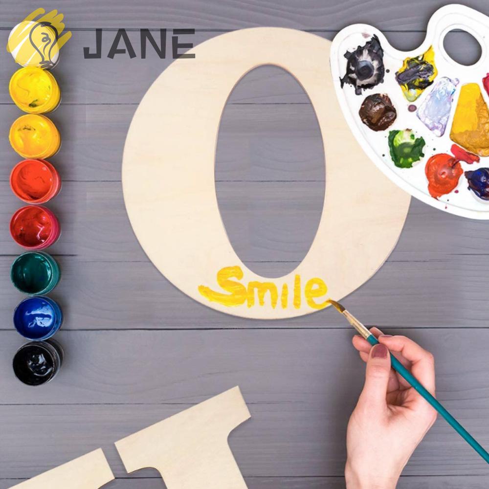 JANE Chữ Gỗ 30CM Trang Trí Cửa Độc Đáo