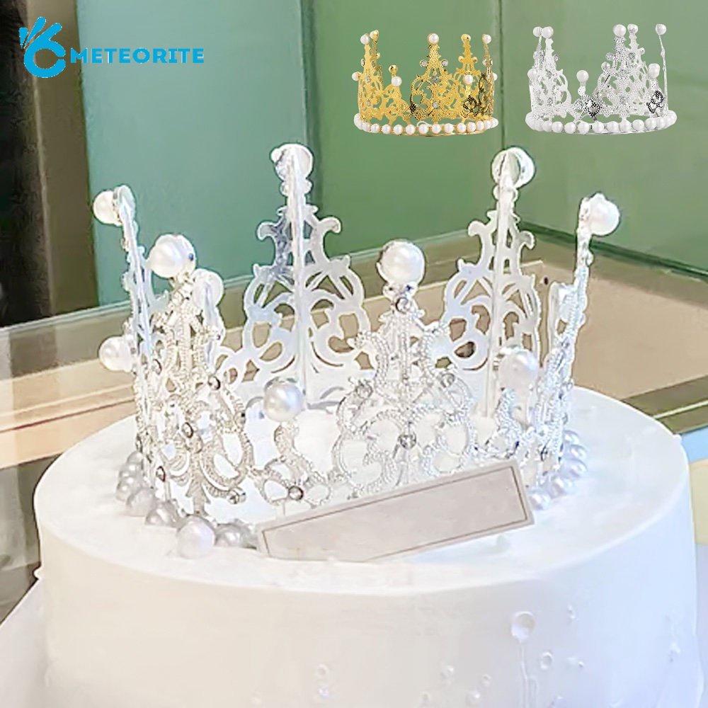 Vương Miện Tròn Bằng Kim Loại Trang Trí Bánh Kem / Vương Miện Cho Tiệc Sinh Nhật / Đám Cưới