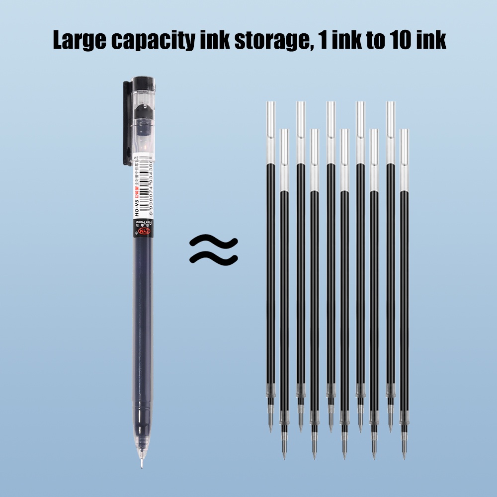 1 Bút Mực Gel Ngòi 0.5mm Màu Đen Nhanh Khô Đơn Giản